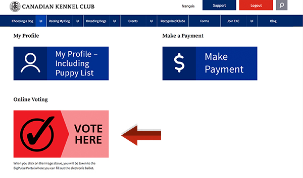 Vote Online In 3 Easy Steps Ckc